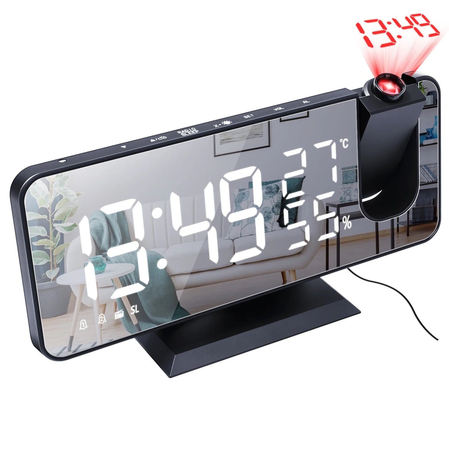 ⏰Reloj Despertador con Proyector🛌Proyecta la hora y duerme con tranquilidad
