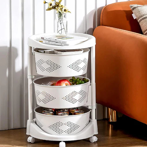 ESTANTE GIRATORIO 3 PUESTOS + CANASTA DE ROPA GRATIS 🤩😱