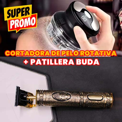 CORTADORA DE PELO ROTATIVA + PATILLERA BUDA