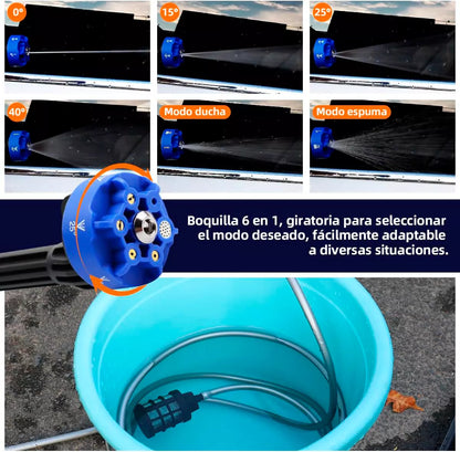 HIDROLAVADORA TURBO 🤩🚿 ¡6 boquiilas en 1!