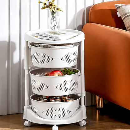 ESTANTE GIRATORIO 3 PUESTOS + CANASTA DE ROPA GRATIS 🤩😱