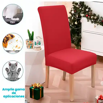 1 MANTEL DE NAVIDAD + 6 FORROS PARA SILLA 🎅🎄🤩