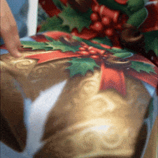 COMBO 6 FUNDAS NAVIDEÑAS PARA SILLAS MÁS FUNDA PARA PUERTA