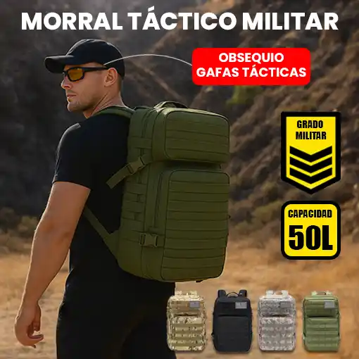 MORRAL TÁCTICO MILITAR + GAFAS DE LUJO GRATIS 🎁🤩