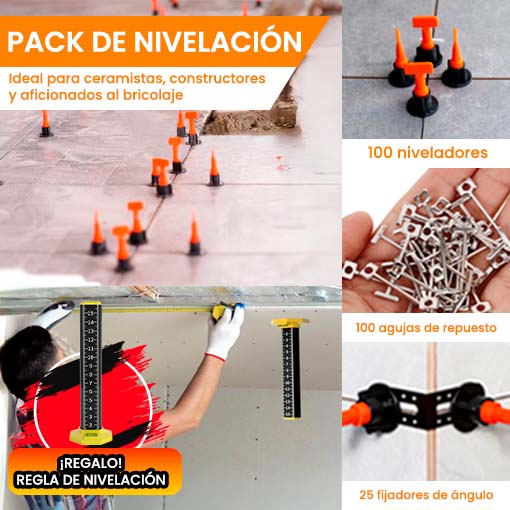 PACK DE NIVELACIÓN + REGLA GRATIS 🧱 🛠️🏗️