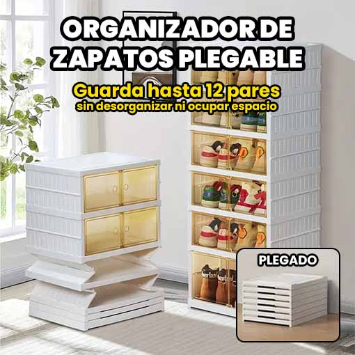 ORGANIZADOR DE ZAPATOS PLEGABLE 🤩😱 ¡Diseño tipo acordeón!