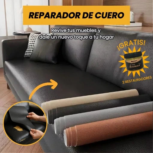 2 REPARADORES DE CUERO ADHESIVO x 140 CM + 2 RESTAURADORES GRATIS 🤩😱