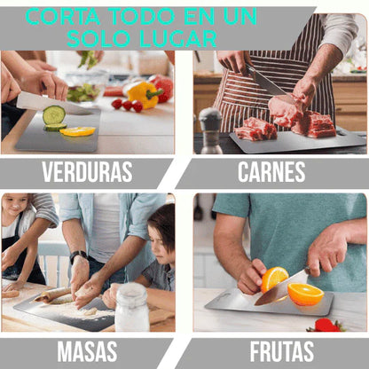 COMBO DE 3 TABLAS DE ACERO INOXIDABLE🥭🍎