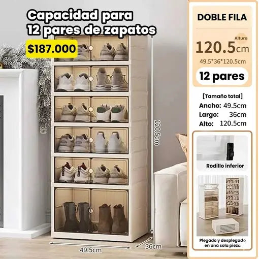 ORGANIZADOR DE ZAPATOS PLEGABLE