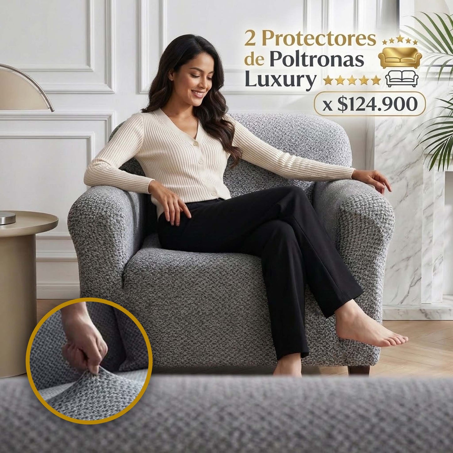 2 Protectores de Poltronas Luxury ⭐🛋️